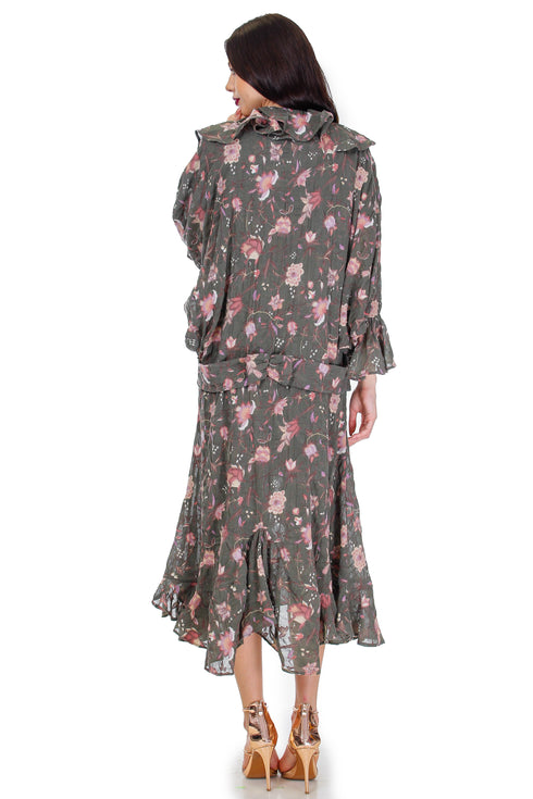 Rochie si jacheta voal de lana Liza Panait Liza Panait Online Boutique