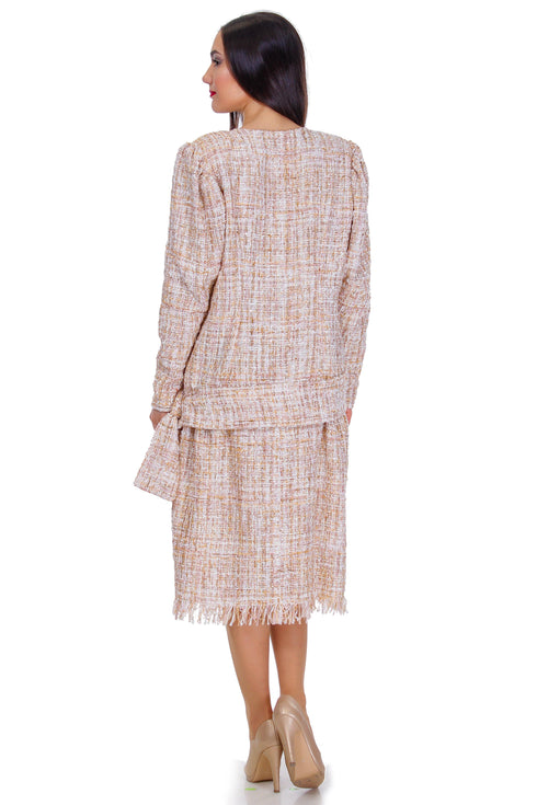 Rochie lana cu nasturi perle Liza Panait Liza Panait Online Boutique