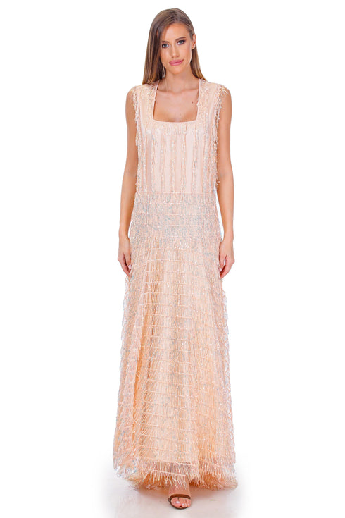 Rochie unicat tull cu franjuri Liza Panait Liza Panait Online Boutique