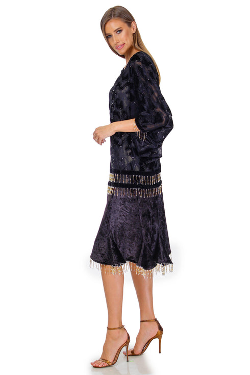 Rochie voal cu aplicatii Liza Panait Liza Panait Online Boutique