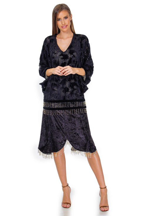 Rochie voal cu aplicatii Liza Panait Liza Panait Online Boutique