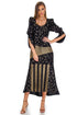 Rochie tricot negru cu aramiu Liza Panait Liza Panait Online Boutique