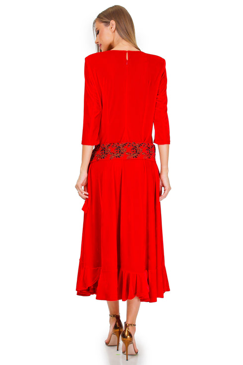 Rochie catifea cu broderie Liza Panait Liza Panait Online Boutique