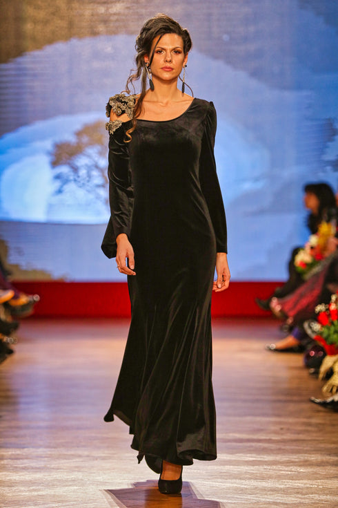 Rochie catifea G5703