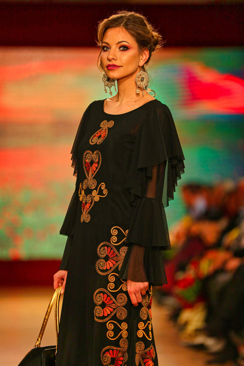 Rochie tull brodat G3765