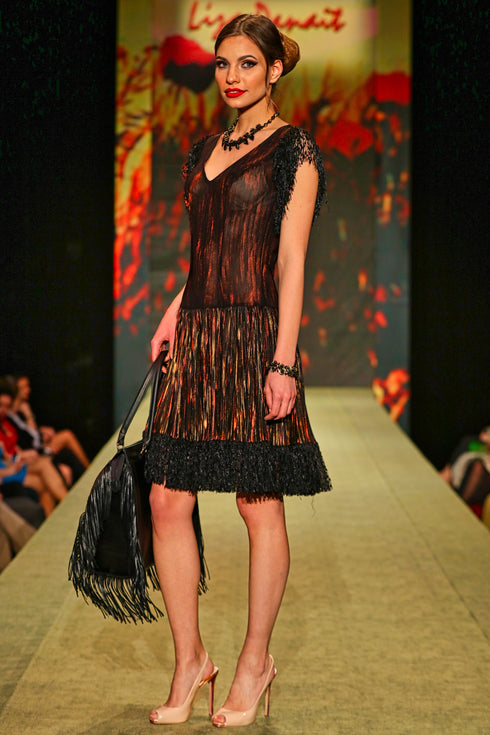 Rochie tull pictat manual G5367