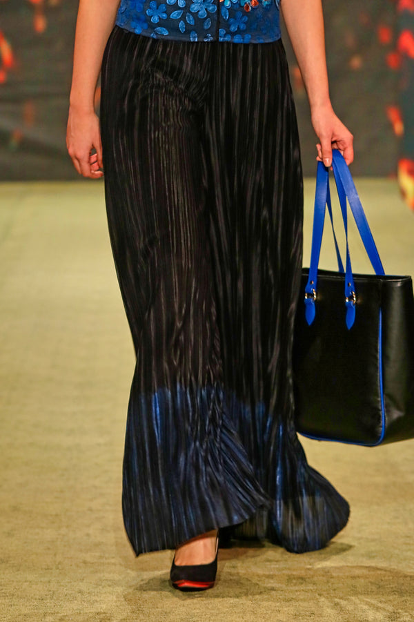 Pantalon saten pictat G5350