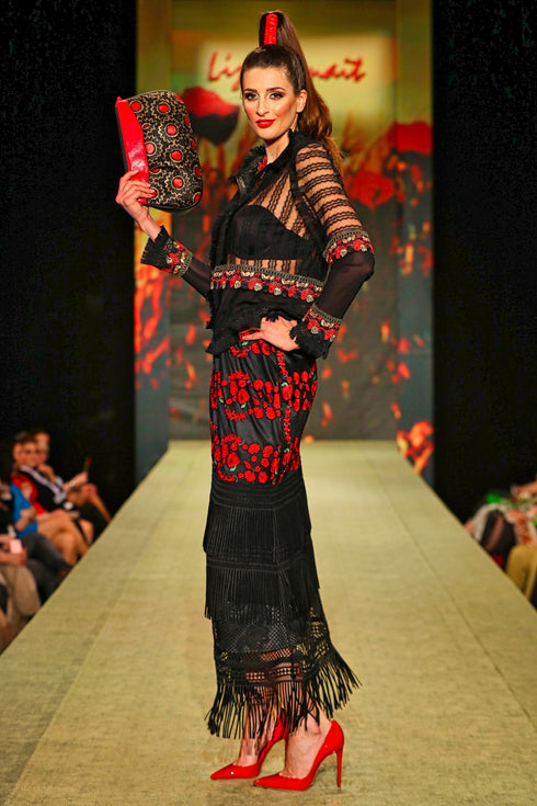 Bluza tul dantela G5356b