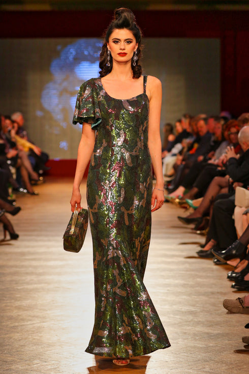 Rochie tull paietat T-68