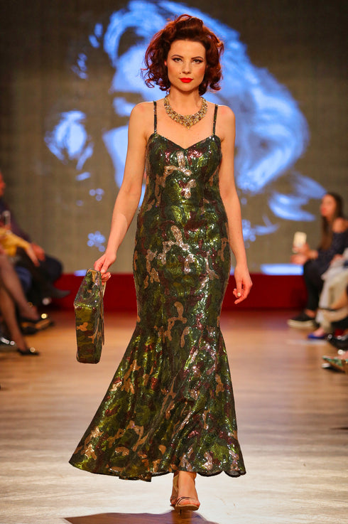 Rochie tull paietat T-65