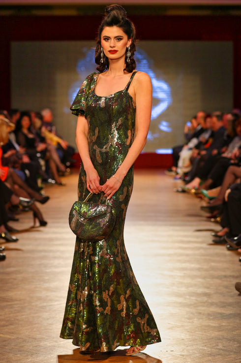 Rochie tull paietat T-68