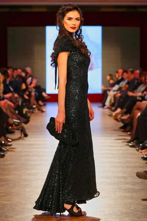 Rochie tull paietat T-75