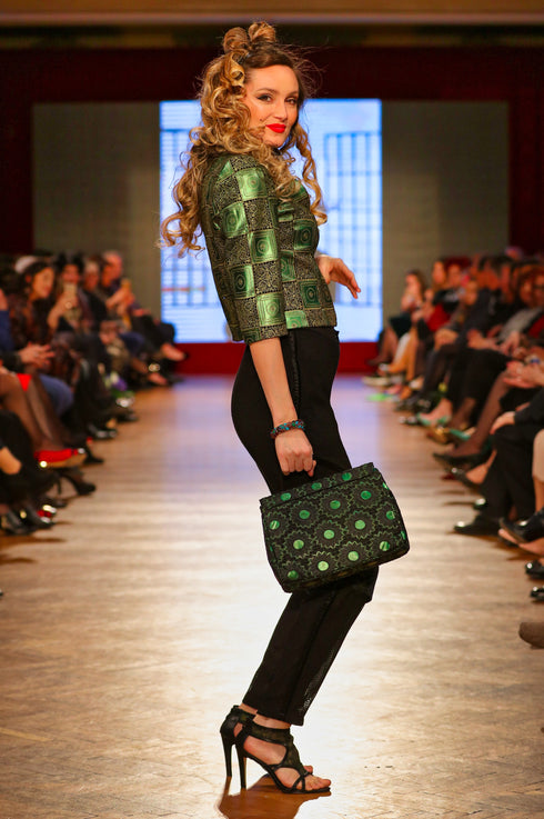 Pantalon plasa cu aplicatii T-12