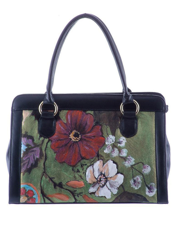 Poseta piele si material textil  Liza Panait Liza Panait Online Boutique