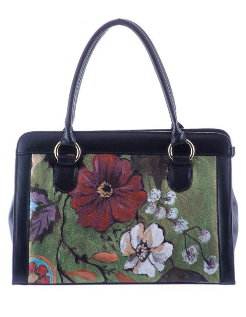 Poseta piele si material textil  Liza Panait Liza Panait Online Boutique