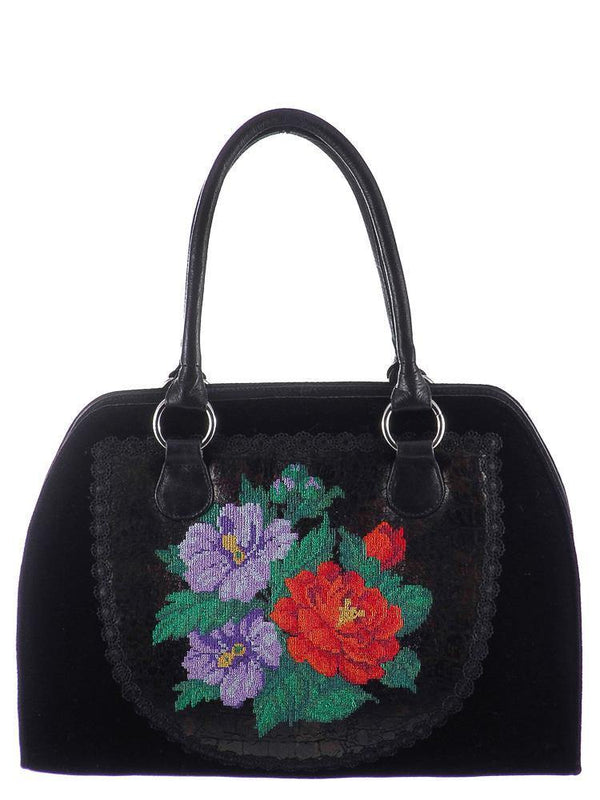 Poseta piele ecologica si material textil  Liza Panait Liza Panait Online Boutique