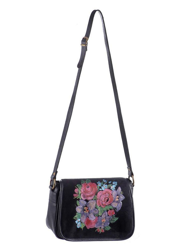 Poseta piele si material textil  Liza Panait Liza Panait Online Boutique