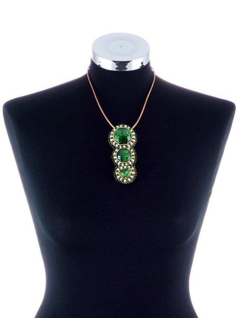 Colier margele lucrat manual Liza Panait Liza Panait Online Boutique