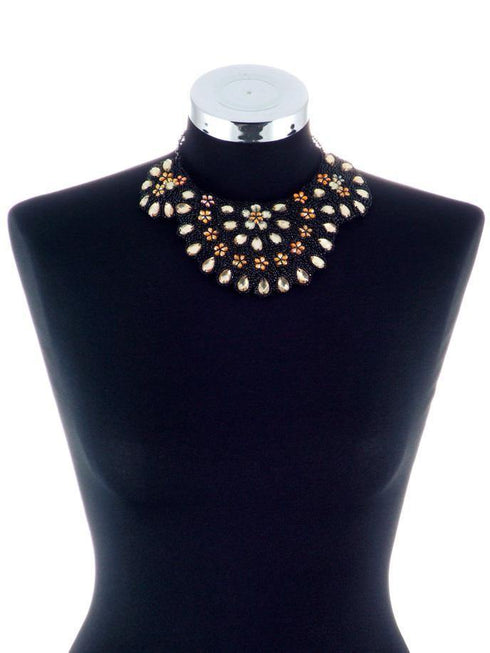 Colier margele lucrat manual Liza Panait Liza Panait Online Boutique