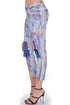 Pantalon denim pictat freeshipping - Liza Panait Online Boutique