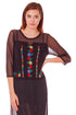 Bluzon tul cu broderie P-87