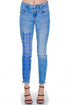 Pantaloni denim cu broderie freeshipping - Liza Panait Online Boutique