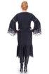 Rochie vascoza neagra cu broderie Liza Panait Liza Panait Online Boutique