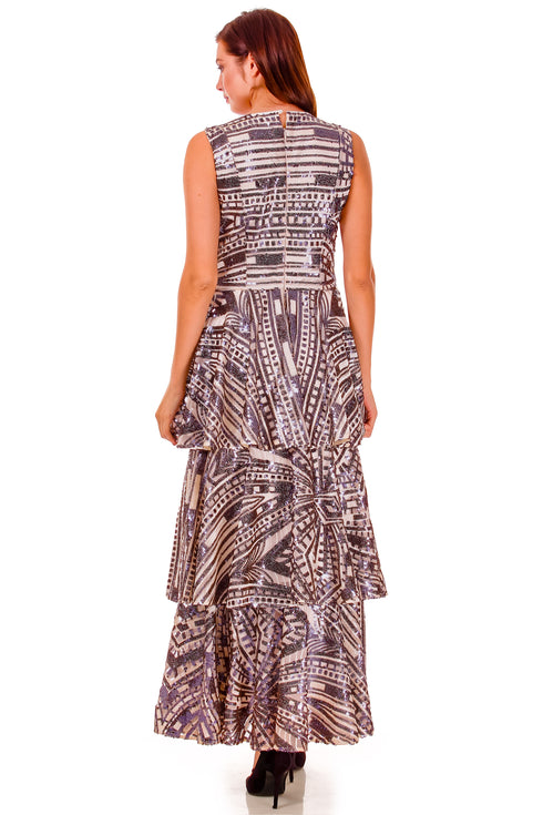 Rochie tul cu paiete P-30