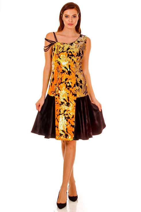 Rochie catifea cu paiete P-32