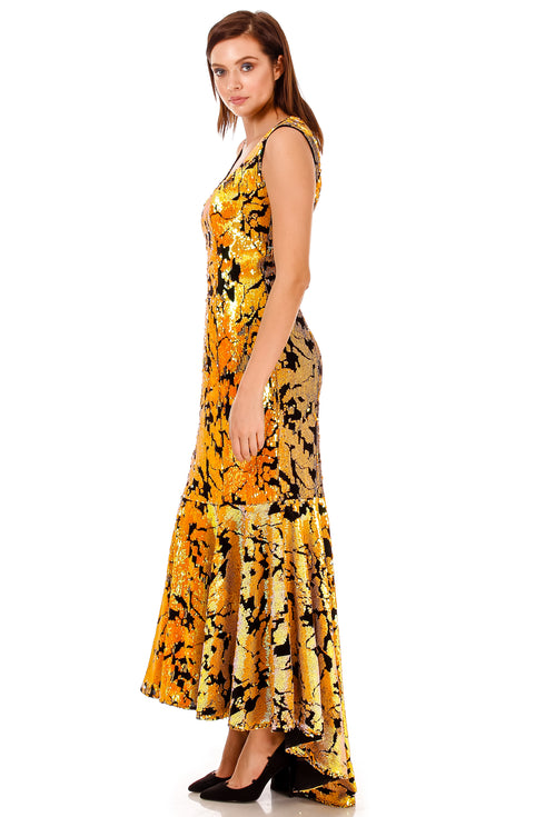 Rochie catifea cu paiete P-33