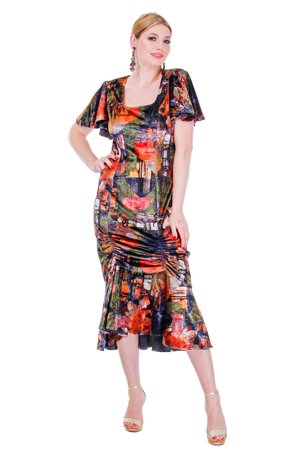 Rochie catifea MT-158