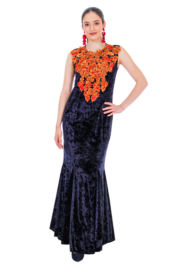 Rochie catifea MT-170