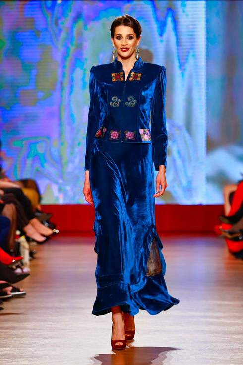 Sacou catifea pictat RM-50