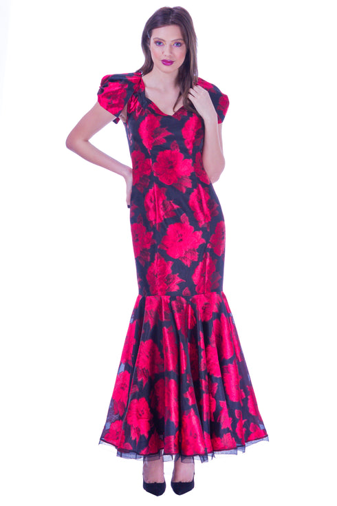 Rochie voal imprimat I-1