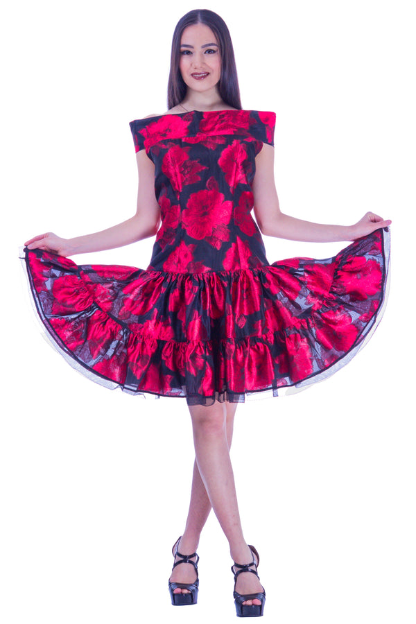 Rochie voal imprimat I-2