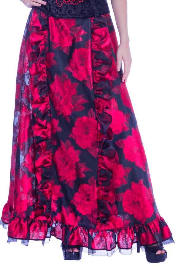 Fusta voal negru I-5