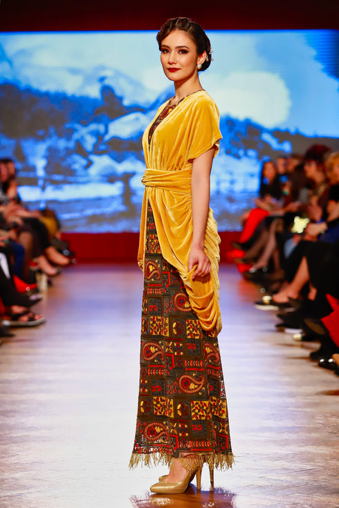 Bluzon catifea galbena RM-59