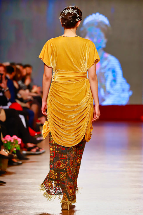 Bluzon catifea galbena RM-59