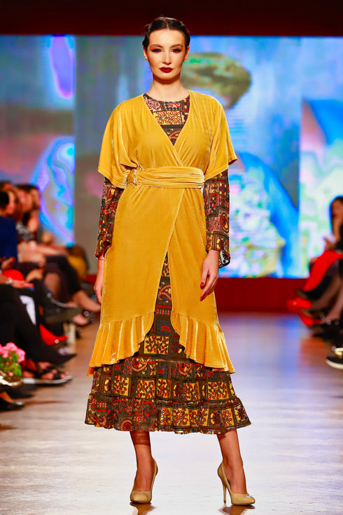 Bluzon catifea galbena RM-61