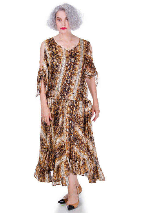 Rochie voal tigrat Liza Panait Liza Panait Online Boutique