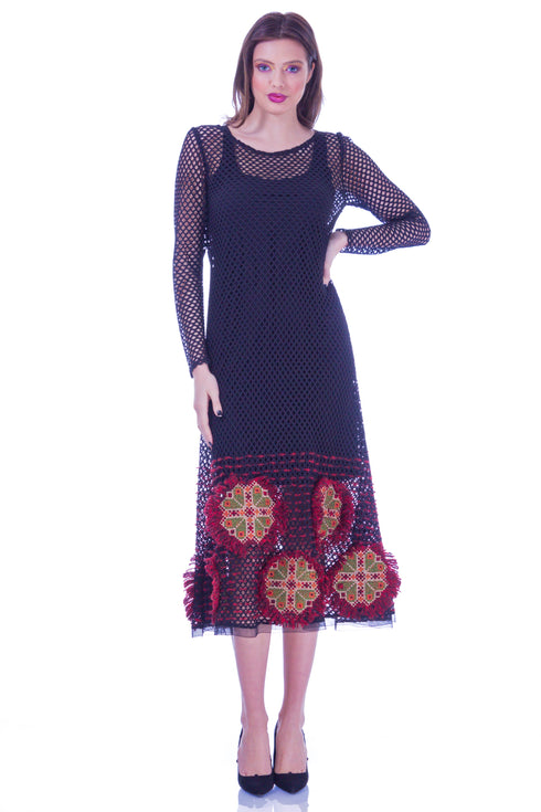 Rochie plasa cu broderie I-12