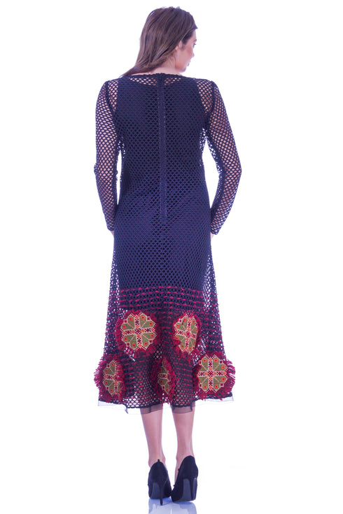 Rochie plasa cu broderie I-12