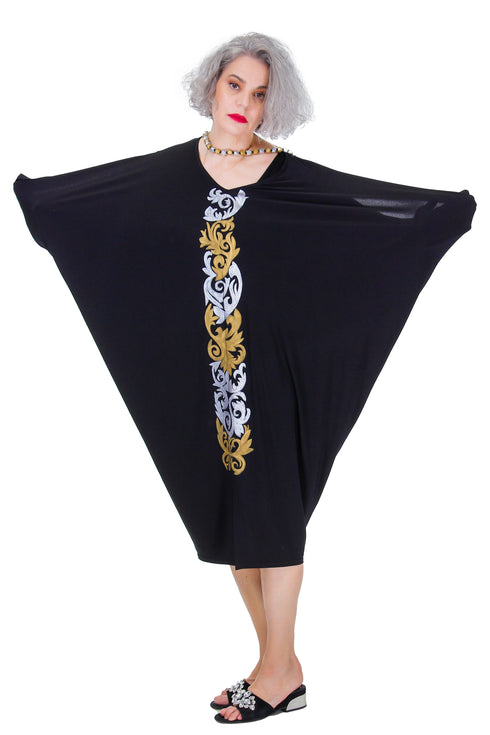 Rochie jerse cu pictura  Liza Panait Liza Panait Online Boutique