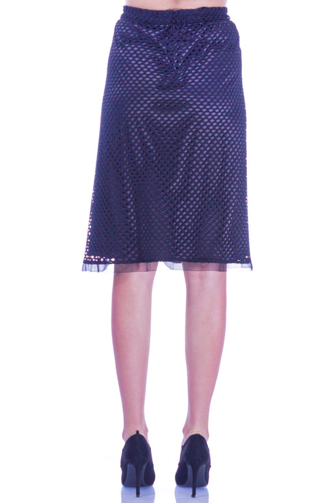 Fusta plasa cu broderie I-28