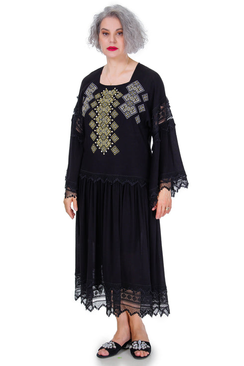 Rochie vascoza cu broderie Liza Panait Liza Panait Online Boutique