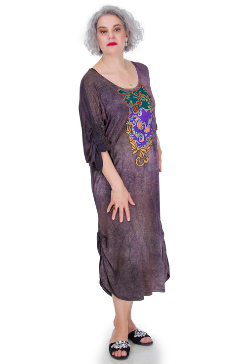 Rochie jerse cu pictura Liza Panait Liza Panait Online Boutique