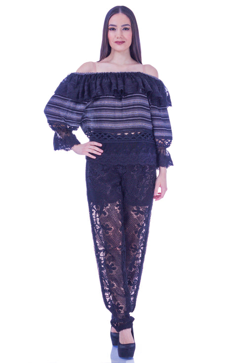 Pantaloni dantela I-38