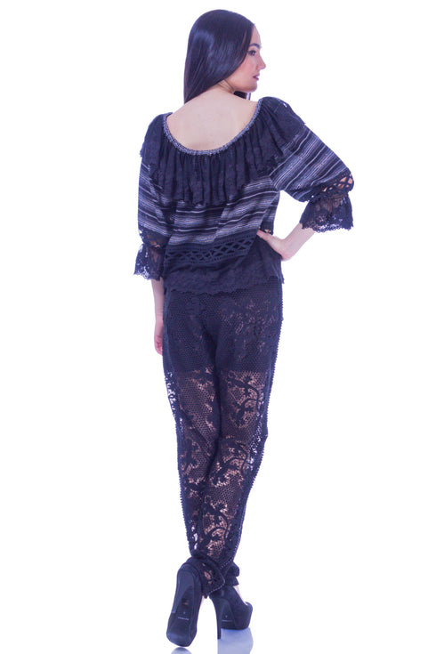 Pantaloni dantela I-38