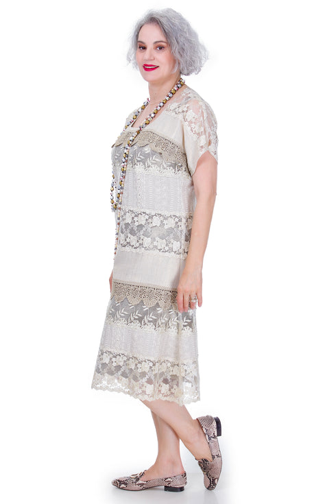 Rochie dantela si bumbac Liza Panait Liza Panait Online Boutique