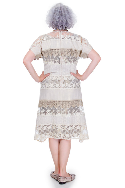 Rochie dantela si bumbac Liza Panait Liza Panait Online Boutique